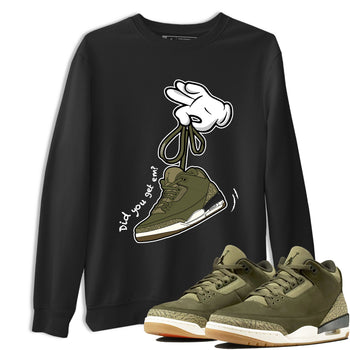 Sneaker Threads – Sneaker Threads To Match Air Jordan 3 Family Affair Shoes – Cartoon Hands Tee Black 1