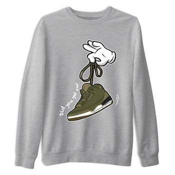 Sneaker Threads – Sneaker Threads To Match Air Jordan 3 Family Affair Shoes – Cartoon Hands Tee Heather Grey 2