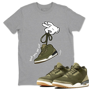 Sneaker Threads – Sneaker Threads To Match Air Jordan 3 Family Affair Shoes – Cartoon Hands Tee Heather Grey 1