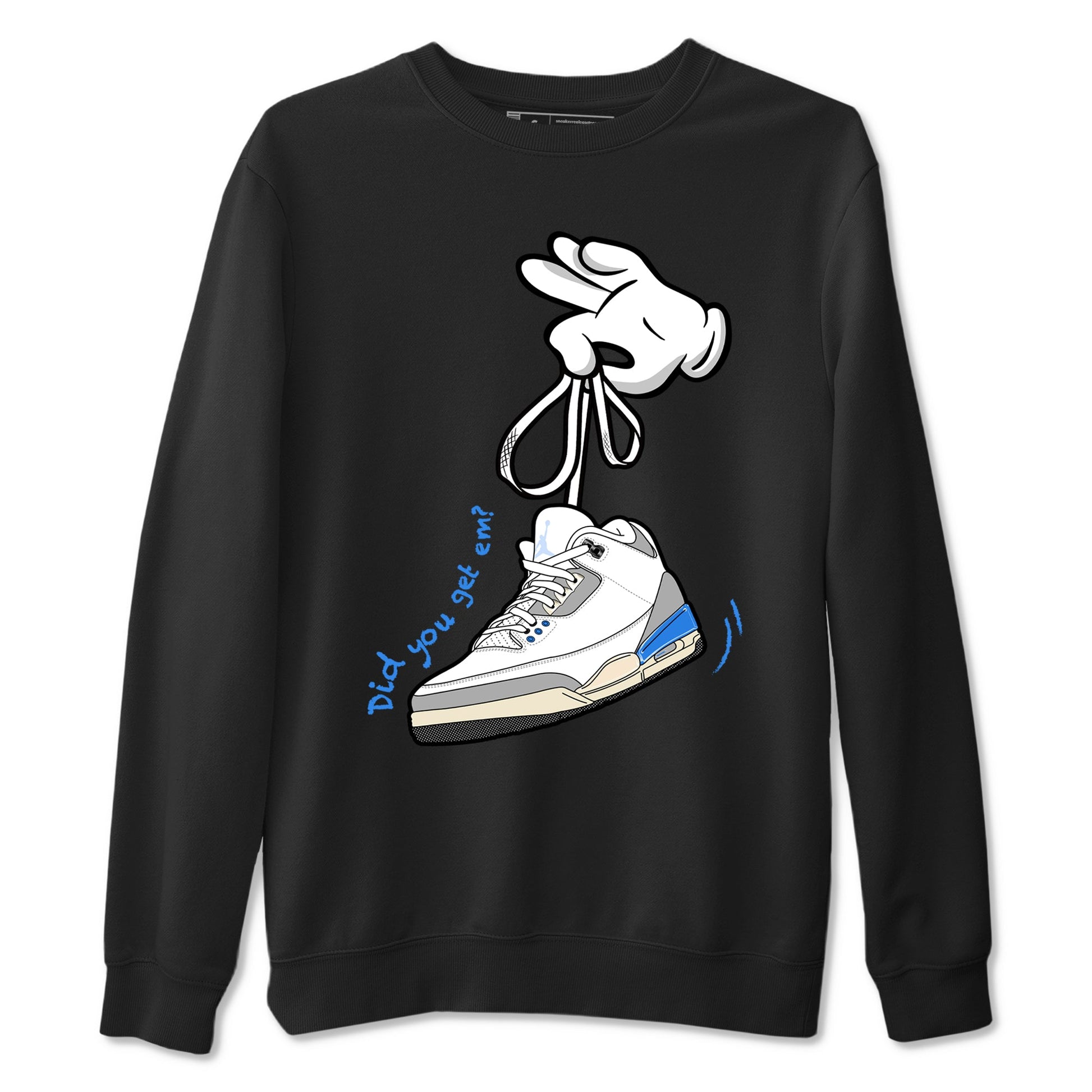 Air Jordan 3 Lucky Shorts shirts to match jordans Cartoon Hands sneaker match tees Air Jordan 3 Retro Lucky Shorts match shoes to clothes SNRT Sneaker Tees unisex cotton Black 2 shirts