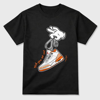 Sneaker match tees – Sneaker Tees To Match Air Jordan 3 Orange Citrus Shoes – Cartoon Hands Tee Black 2