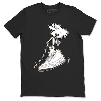 Cartoon Hands sneaker match t-shirt styled to complete your fit with the Air Jordan 3 Pure Money sneakers, shown in Black 2.
