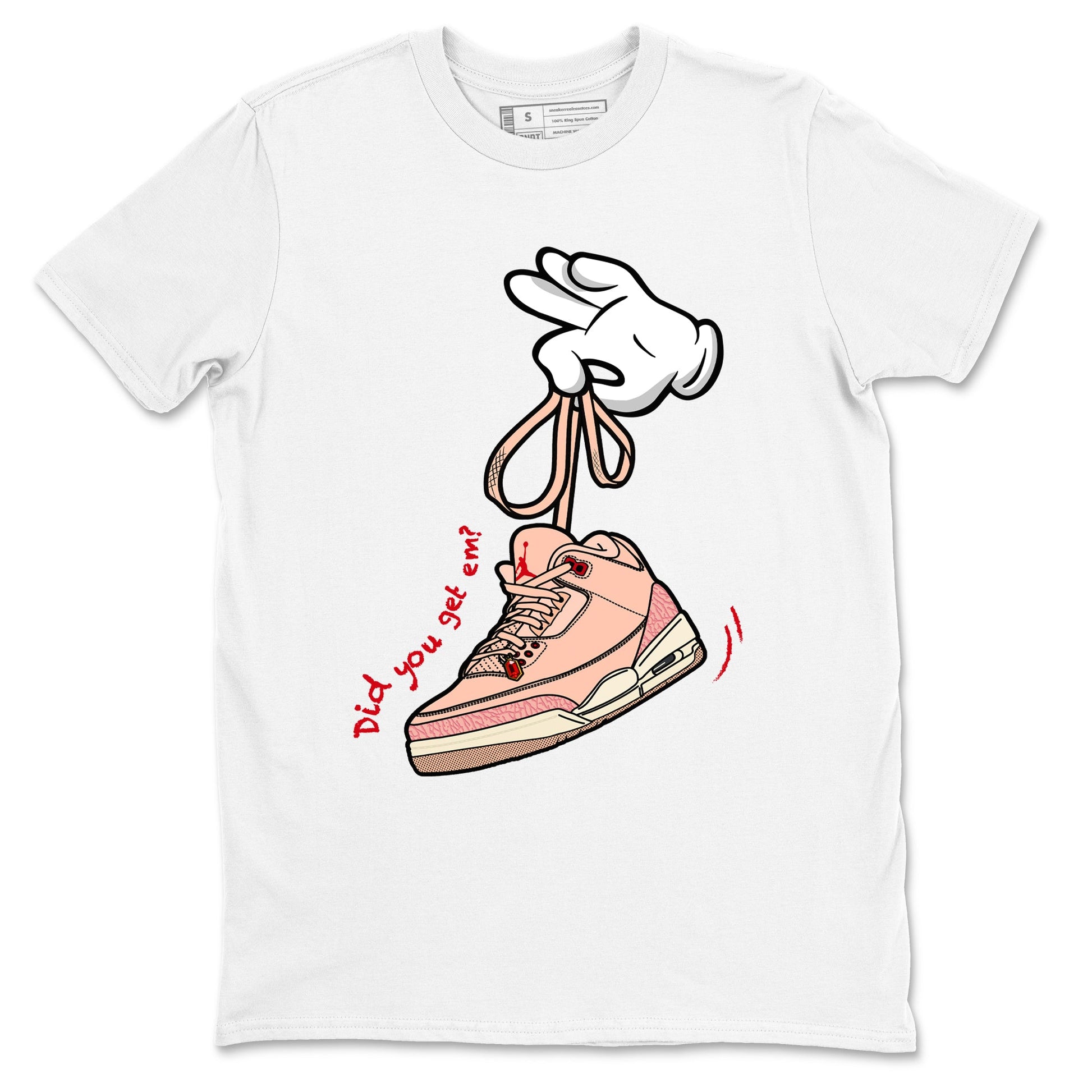 3s Valentines Day shirts to match jordans Cartoon Hands best t shirts to wear with jordans Air Jordan 3 Valentines Day match shoes to clothes SNRT Sneaker Tees unisex cotton White 2 shirts