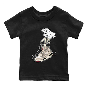 4s A Ma Maniere x Fossil Stone shirts to match jordans Cartoon Hands sneaker match tees Air Jordan 4 A Ma Maniere x Fossil Stone match shoes to clothes SNRT Sneaker Tees Youth Baby Black 2 tee