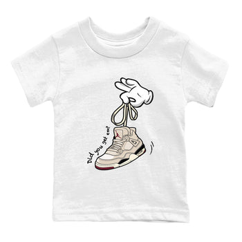 4s A Ma Maniere x Fossil Stone shirts to match jordans Cartoon Hands sneaker match tees Air Jordan 4 A Ma Maniere x Fossil Stone match shoes to clothes SNRT Sneaker Tees Youth Baby White 2 tee