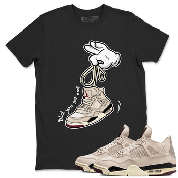 4s A Ma Maniere x Fossil Stone shirts to match jordans Cartoon Hands sneaker match tees Air Jordan 4 A Ma Maniere x Fossil Stone match shoes to clothes SNRT Sneaker Tees unisex cotton Black 1 shirts
