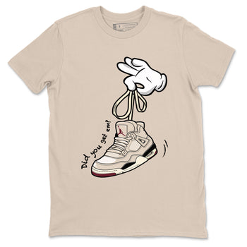 4s A Ma Maniere x Fossil Stone shirts to match jordans Cartoon Hands sneaker match tees Air Jordan 4 A Ma Maniere x Fossil Stone match shoes to clothes SNRT Sneaker Tees unisex cotton Sand 2 shirts