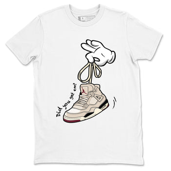 4s A Ma Maniere x Fossil Stone shirts to match jordans Cartoon Hands sneaker match tees Air Jordan 4 A Ma Maniere x Fossil Stone match shoes to clothes SNRT Sneaker Tees unisex cotton White 2 shirts