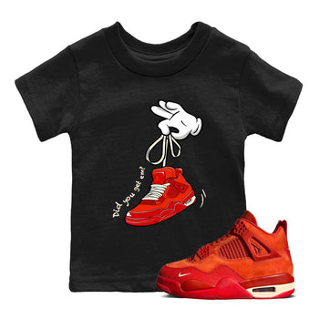 4s Brick By Brick best t shirts to wear with jordans Cartoon Hands sneaker match tees Nigel Sylvester x Air Jordan 4 Brick by Brick match shoes to clothes SNRT Sneaker Tees Youth Baby Black 1 tee