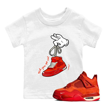 4s Brick By Brick best t shirts to wear with jordans Cartoon Hands sneaker match tees Nigel Sylvester x Air Jordan 4 Brick by Brick match shoes to clothes SNRT Sneaker Tees Youth Baby White 1 tee