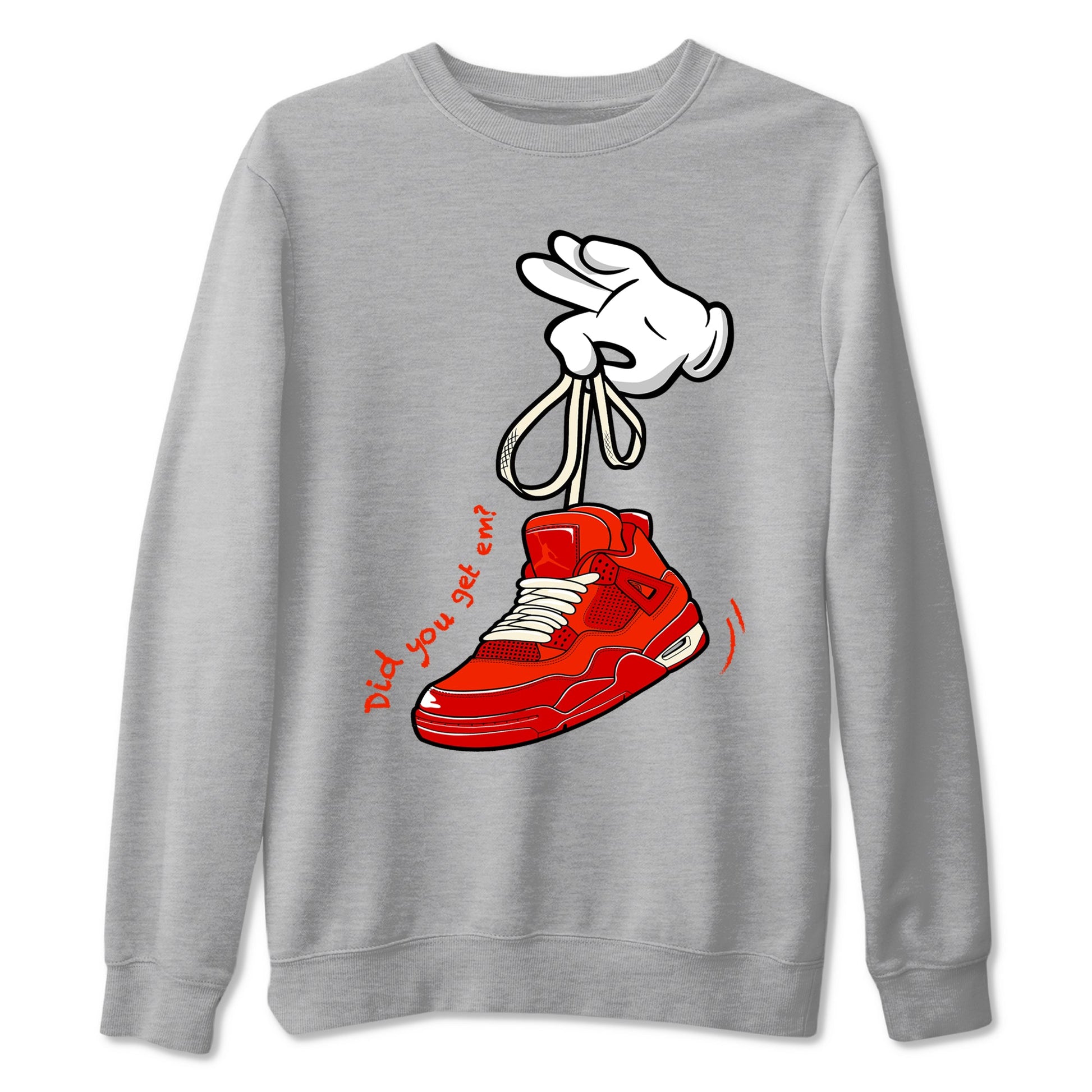 4s Brick By Brick best t shirts to wear with jordans Cartoon Hands sneaker match tees Nigel Sylvester x Air Jordan 4 Brick by Brick match shoes to clothes SNRT Sneaker Tees unisex cotton Heather Grey 2 shirts