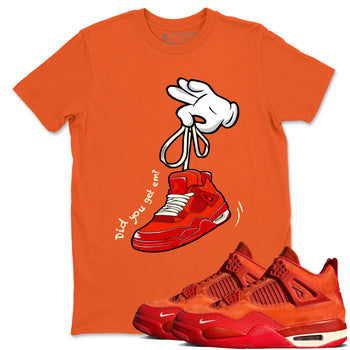 4s Brick By Brick best t shirts to wear with jordans Cartoon Hands sneaker match tees Nigel Sylvester x Air Jordan 4 Brick by Brick match shoes to clothes SNRT Sneaker Tees unisex cotton Orange 1 shirts