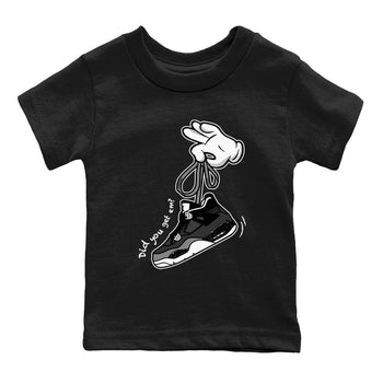 4s Fear shirts to match jordans Cartoon Hands sneaker match tees Air Jordan 4 Retro Fear match shoes to clothes SNRT Sneaker Tees Youth Baby Black 2 tee