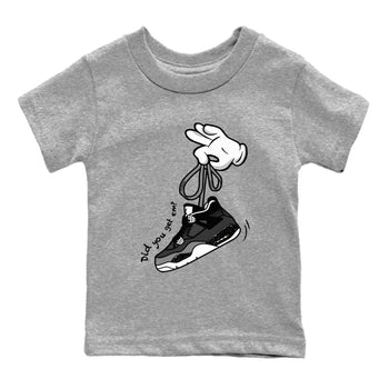 4s Fear shirts to match jordans Cartoon Hands sneaker match tees Air Jordan 4 Retro Fear match shoes to clothes SNRT Sneaker Tees Youth Baby Heather Grey 2 tee