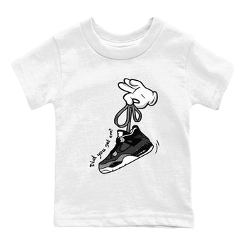 4s Fear shirts to match jordans Cartoon Hands sneaker match tees Air Jordan 4 Retro Fear match shoes to clothes SNRT Sneaker Tees Youth Baby White 2 tee