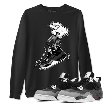 4s Fear shirts to match jordans Cartoon Hands sneaker match tees Air Jordan 4 Retro Fear match shoes to clothes SNRT Sneaker Tees unisex cotton Black 1 shirts