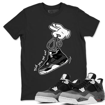 4s Fear shirts to match jordans Cartoon Hands sneaker match tees Air Jordan 4 Retro Fear match shoes to clothes SNRT Sneaker Tees unisex cotton Black 1 shirts