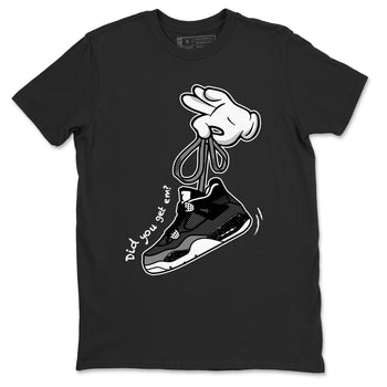 4s Fear shirts to match jordans Cartoon Hands sneaker match tees Air Jordan 4 Retro Fear match shoes to clothes SNRT Sneaker Tees unisex cotton Black 2 shirts