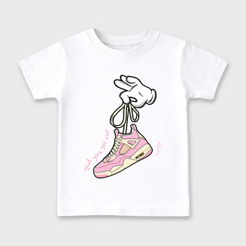 Sneaker match tees – Sneaker Tees To Match Air Jordan 4 Iced Carmine Shoes – Cartoon Hands Kids T-Shirt White 2