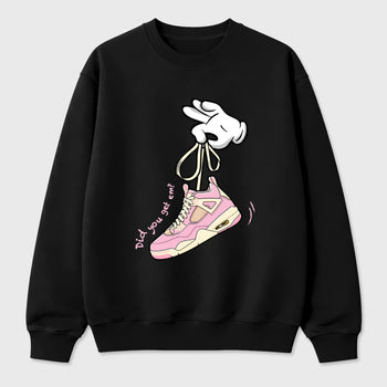 Sneaker match tees – Sneaker Tees To Match Air Jordan 4 Iced Carmine Shoes – Cartoon Hands Tee Black 2