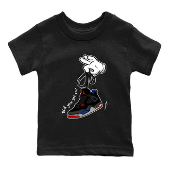 Sneaker match tees – Sneaker Tees To Match Jordan 4 Retro Rare Air Shoes – Cartoon Hands Kids T-Shirt Black 2