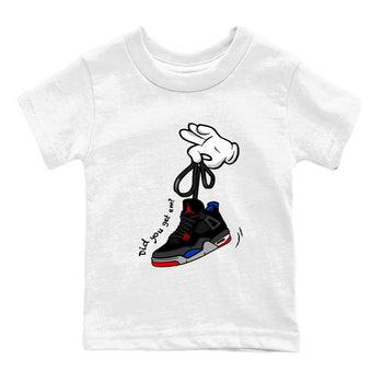 Sneaker match tees – Sneaker Tees To Match Jordan 4 Retro Rare Air Shoes – Cartoon Hands Kids T-Shirt White 2