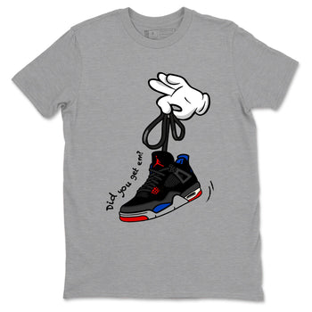 Sneaker match tees – Sneaker Tees To Match Jordan 4 Retro Rare Air Shoes – Cartoon Hands Tee Heather Grey 2