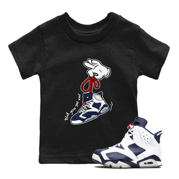 6s White And Midnight Navy shirts to match jordans Cartoon Hands sneaker match tees Air Jordan 6 White And Midnight Navy SNRT Sneaker Tees streetwear brand Baby and Youth Black 1 cotton tee