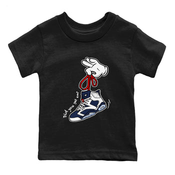 6s White And Midnight Navy shirts to match jordans Cartoon Hands sneaker match tees Air Jordan 6 White And Midnight Navy SNRT Sneaker Tees streetwear brand Baby and Youth Black 2 cotton tee