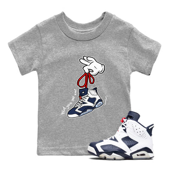 6s White And Midnight Navy shirts to match jordans Cartoon Hands sneaker match tees Air Jordan 6 White And Midnight Navy SNRT Sneaker Tees streetwear brand Baby and Youth Heather Grey 1 cotton tee