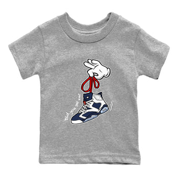 6s White And Midnight Navy shirts to match jordans Cartoon Hands sneaker match tees Air Jordan 6 White And Midnight Navy SNRT Sneaker Tees streetwear brand Baby and Youth Heather Grey 2 cotton tee