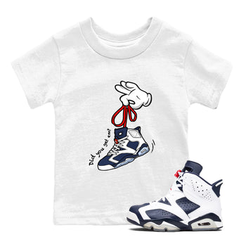 6s White And Midnight Navy shirts to match jordans Cartoon Hands sneaker match tees Air Jordan 6 White And Midnight Navy SNRT Sneaker Tees streetwear brand Baby and Youth White 1 cotton tee