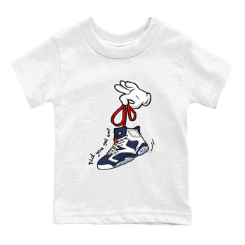 6s White And Midnight Navy shirts to match jordans Cartoon Hands sneaker match tees Air Jordan 6 White And Midnight Navy SNRT Sneaker Tees streetwear brand Baby and Youth White 2 cotton tee