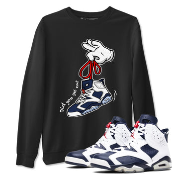 6s White And Midnight Navy shirts to match jordans Cartoon Hands sneaker match tees Air Jordan 6 White And Midnight Navy SNRT Sneaker Tees streetwear brand Black 1 unisex cotton tee