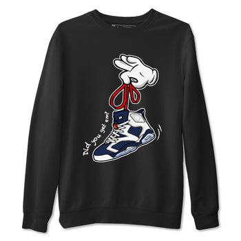 6s White And Midnight Navy shirts to match jordans Cartoon Hands sneaker match tees Air Jordan 6 White And Midnight Navy SNRT Sneaker Tees streetwear brand Black 2 unisex cotton tee