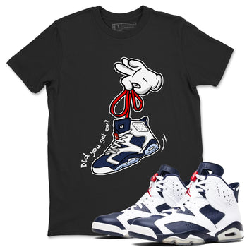 6s White And Midnight Navy shirts to match jordans Cartoon Hands sneaker match tees Air Jordan 6 White And Midnight Navy SNRT Sneaker Tees streetwear brand Black 1 unisex cotton tee