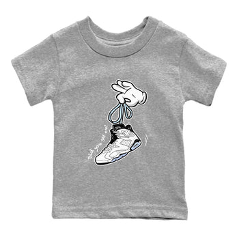 AJ6 White Black shirts to match jordans Cartoon Hands sneaker match tees Air Jordan 6 White Black SNRT Sneaker Tees streetwear brand Baby and Youth Heather Grey 2 cotton tee