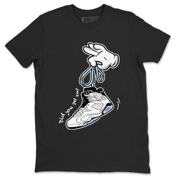AJ6 White Black shirts to match jordans Cartoon Hands sneaker match tees Air Jordan 6 White Black SNRT Sneaker Tees streetwear brand Black 2 unisex cotton tee