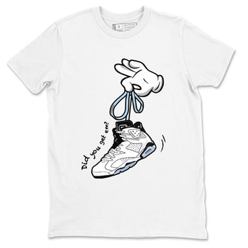 AJ6 White Black shirts to match jordans Cartoon Hands sneaker match tees Air Jordan 6 White Black SNRT Sneaker Tees streetwear brand White 2 unisex cotton tee