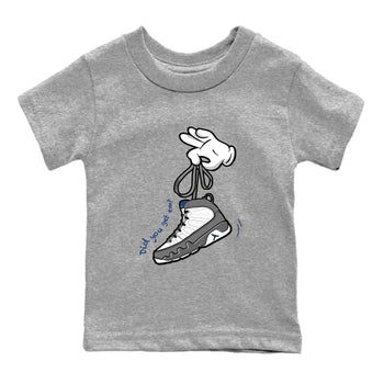 Sneaker match tees – Sneaker Tees To Match Air Jordan 9 Flint Grey Shoes – Cartoon Hands Kids T-Shirt Heather Grey 2