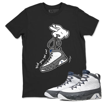 Sneaker match tees – Sneaker Tees To Match Air Jordan 9 Flint Grey Shoes – Cartoon Hands Tee Black 1