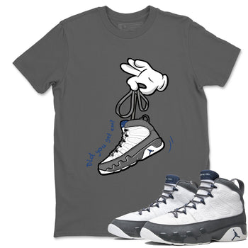Sneaker match tees – Sneaker Tees To Match Air Jordan 9 Flint Grey Shoes – Cartoon Hands Tee Cool Grey 1