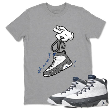 Sneaker match tees – Sneaker Tees To Match Air Jordan 9 Flint Grey Shoes – Cartoon Hands Tee Heather Grey 1