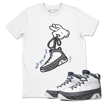 Sneaker match tees – Sneaker Tees To Match Air Jordan 9 Flint Grey Shoes – Cartoon Hands Tee White 1