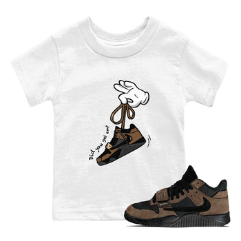 Jordan Jumpman Jack x Travis Scott x Dark Mocha shirts to match jordans Cartoon Hands sneaker match tees Jordan Jumpman Jack Travis Scott Dark Mocha SNRT Sneaker Release Tees Youth Baby White 1 crew neck shirts
