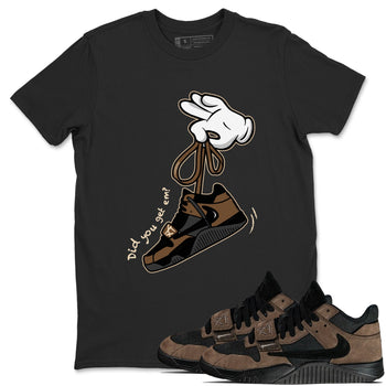 Jordan Jumpman Jack x Travis Scott x Dark Mocha shirts to match jordans Cartoon Hands sneaker match tees Jordan Jumpman Jack Travis Scott Dark Mocha SNRT Sneaker Release Tees unisex cotton Black 1 crew neck shirts