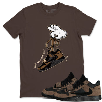 Jordan Jumpman Jack x Travis Scott x Dark Mocha shirts to match jordans Cartoon Hands sneaker match tees Jordan Jumpman Jack Travis Scott Dark Mocha SNRT Sneaker Release Tees unisex cotton Dark Chocolate 1 crew neck shirts