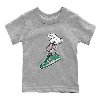 Dunk Low Medium Soft Pink Malachite shirt to match jordans Cartoon Hands sneaker tees Dunks Medium Soft Pink Malachite Streetwear Brand SNRT Sneaker Release Tees baby toddler Heather Grey 2 cotton Shirt