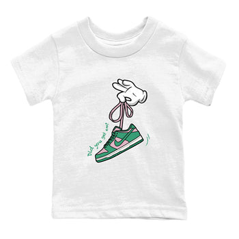 Dunk Low Medium Soft Pink Malachite shirt to match jordans Cartoon Hands sneaker tees Dunks Medium Soft Pink Malachite Streetwear Brand SNRT Sneaker Release Tees baby toddler White 2 cotton Shirt