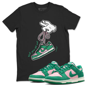 Dunk Low Medium Soft Pink Malachite shirt to match jordans Cartoon Hands sneaker tees Dunks Medium Soft Pink Malachite Streetwear Brand SNRT Sneaker Release Tees unisex cotton Black 1 crew neck shirt